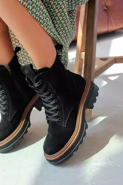 Стильні жіночі черевики на хутрі Стильні жіночі черевики на хутрі