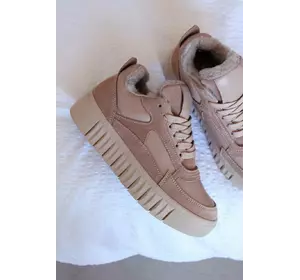 Жіночі шкіряні кеди на хутрі Жіночі шкіряні кеди на хутрі